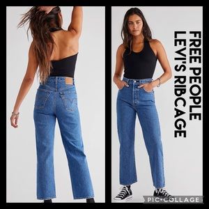 COPY - NWT Free People Levi’s Premium Ribcage Straight Ankle Size 10 (W30/L27 )